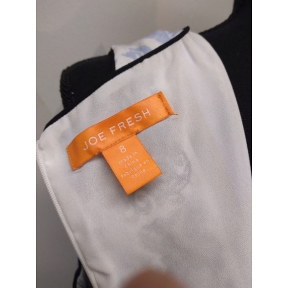 Joe Fresh shift dress blue & floral lattice print - Picture 8 of 9